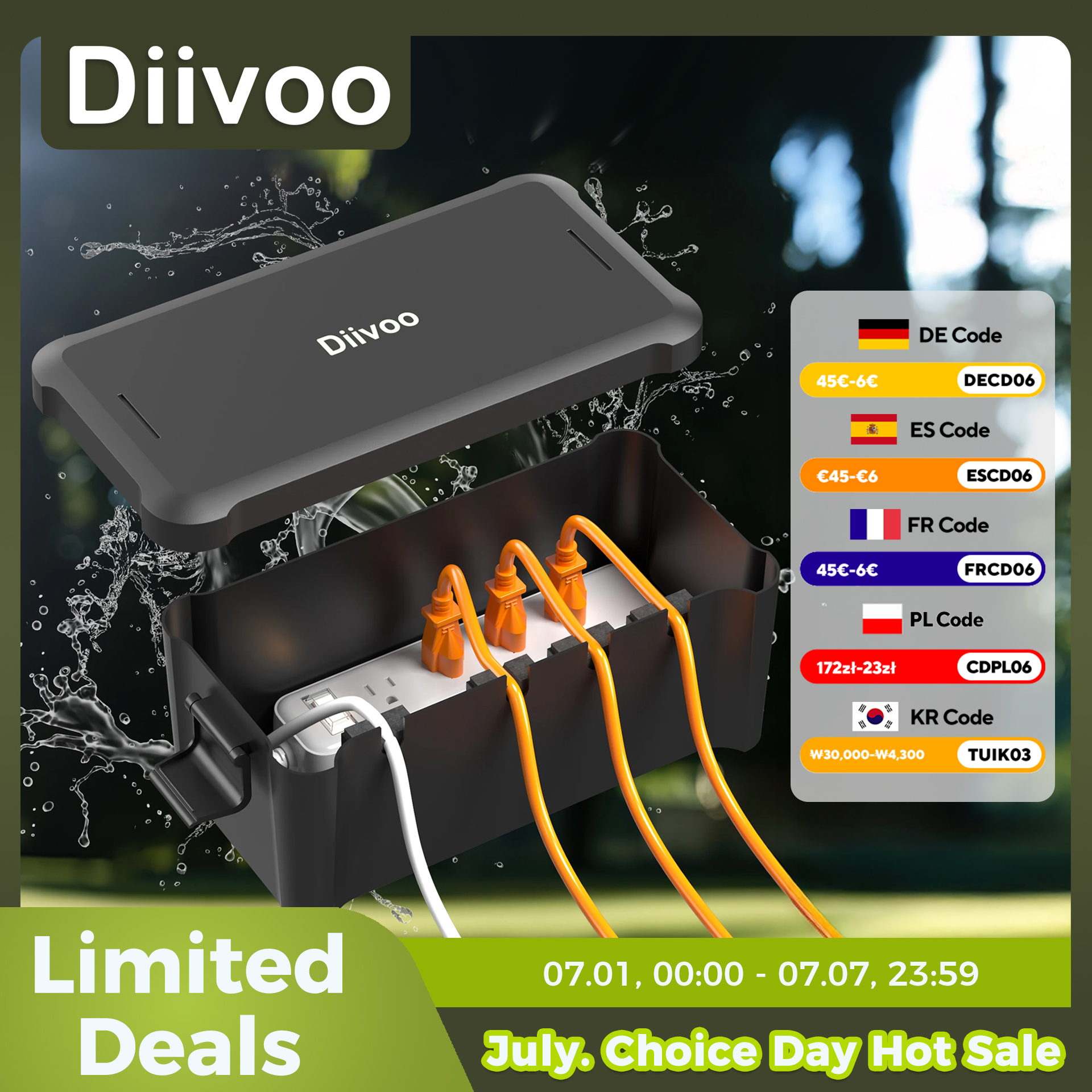 Outdoor Power Timer - Diivoo Outdoor Waterproof Electrical Box Outside