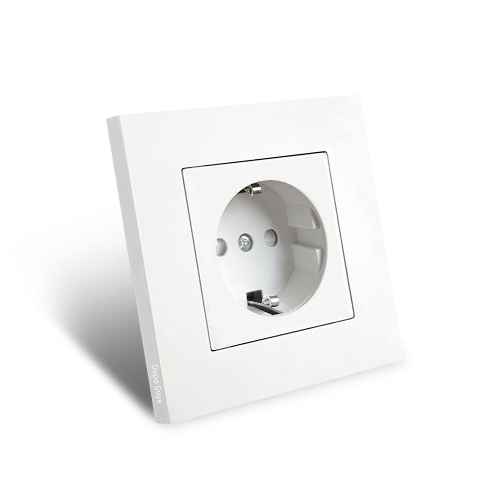 Outdoor Powerwall - White EU standard electrical wall adapter