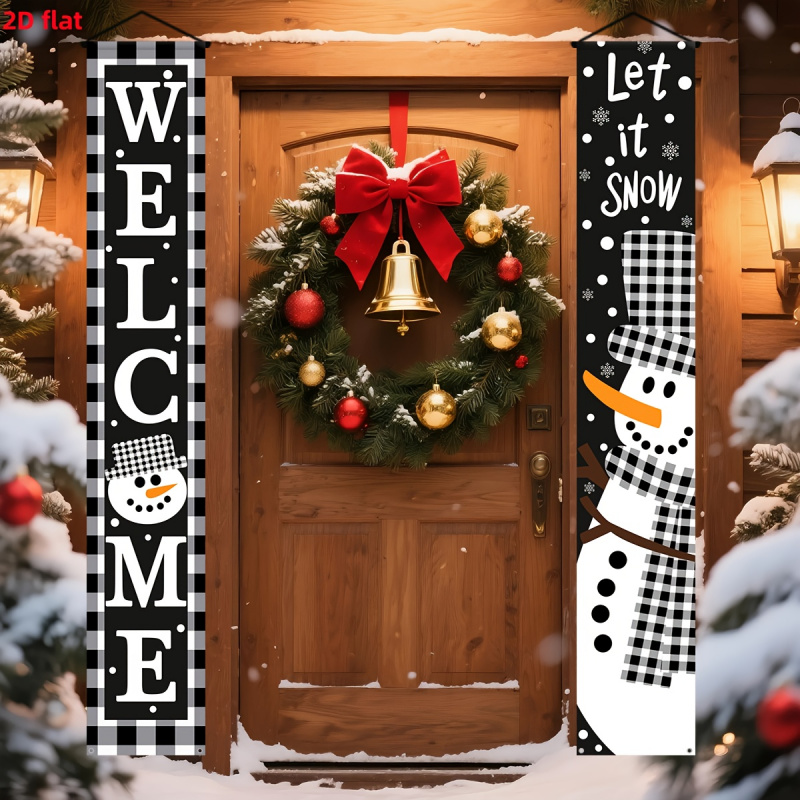 Outdoor Power For Wedding - 1pc2D flat, Christmas decoration banner for