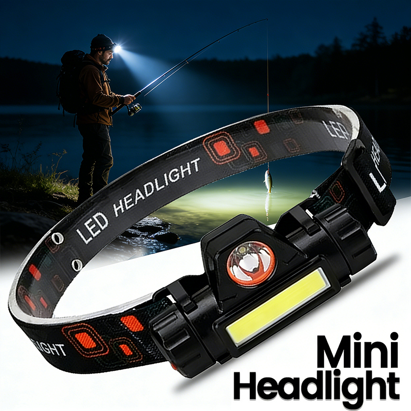 Outdoor Power Repair - Rechargeable COB LED USB Headlamp Strong