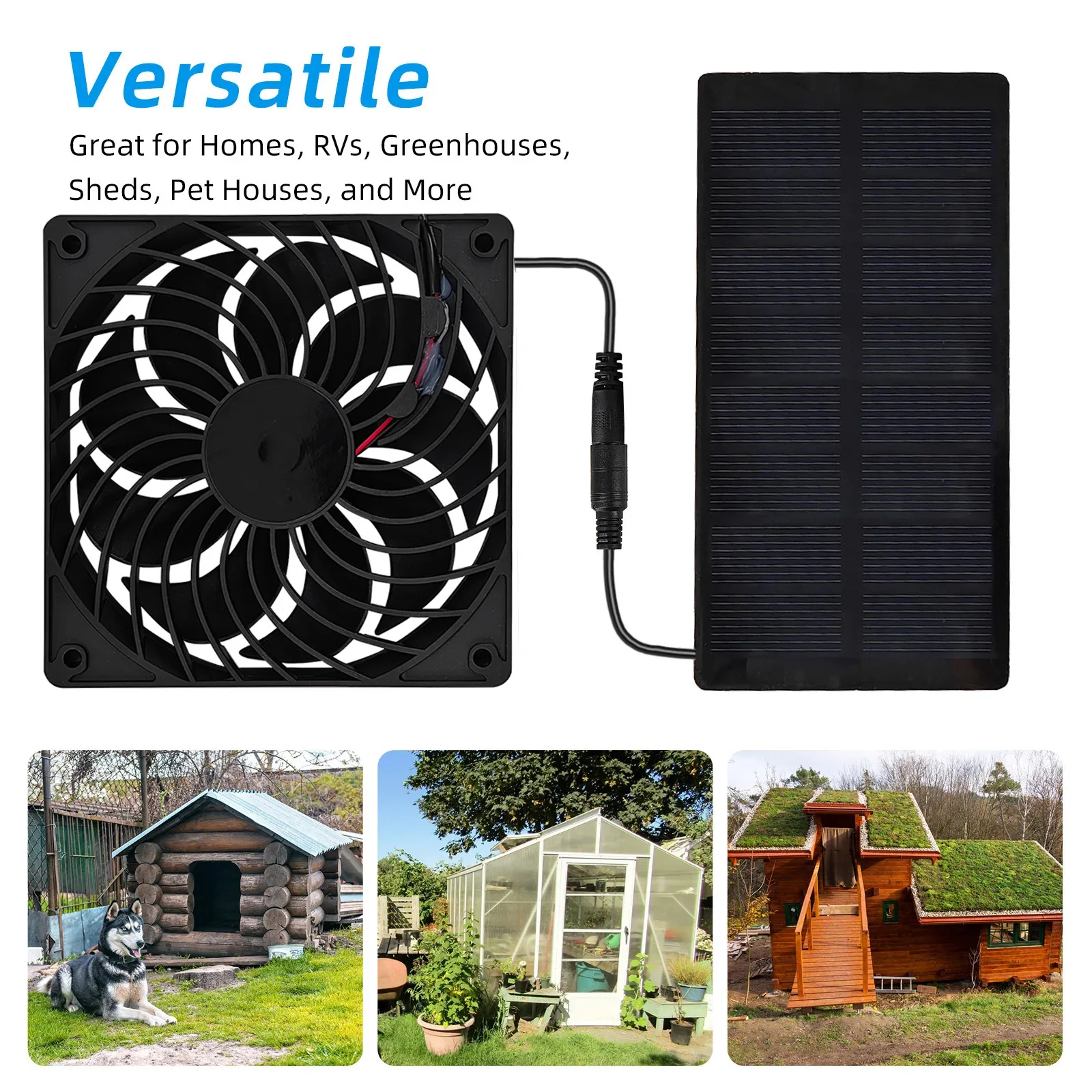 12cm Solar Panel Powered Exhau - Outdoor Power Vent 리뷰 및 가격