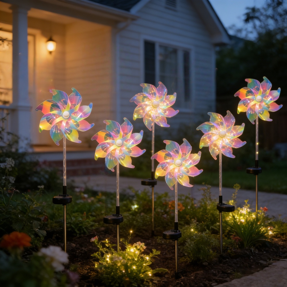 2PC Solar Powered Colorful Win - Outdoor Power For Wedding 리뷰 및 가격