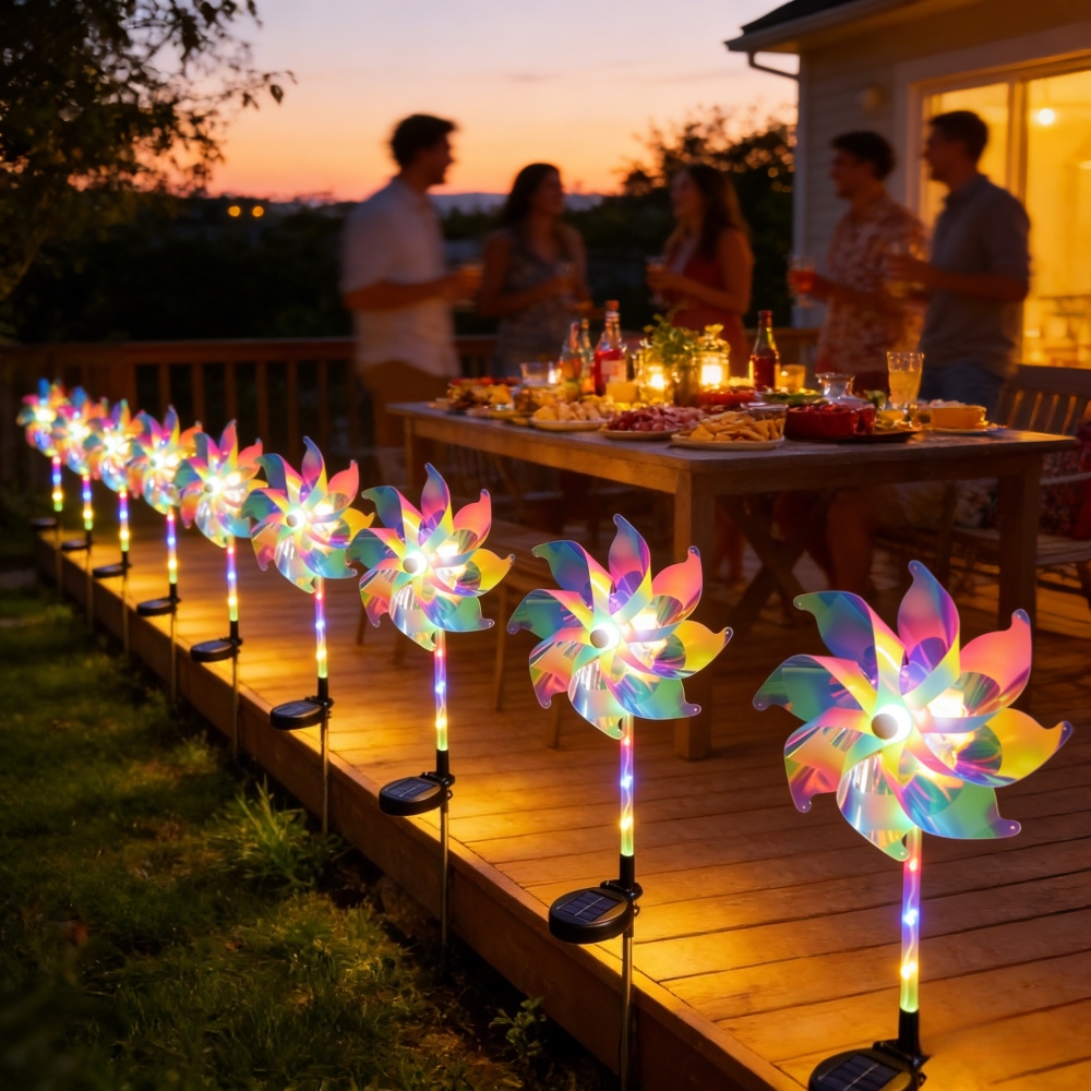 2PC Solar Powered Colorful Win - Outdoor Power For Wedding 리뷰 및 가격