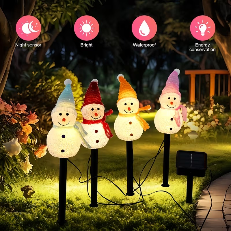 1-4PCS Christmas Solar Powered - Outdoor Power For Christmas Lights 리뷰 및 가격