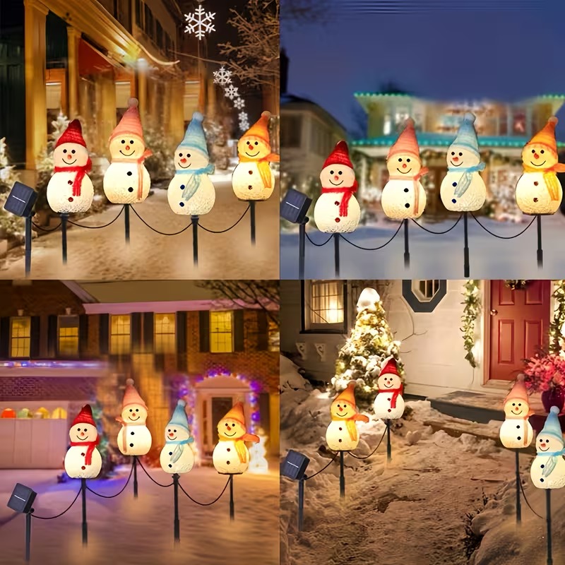 1-4PCS Christmas Solar Powered - Outdoor Power For Christmas Lights 리뷰 및 가격