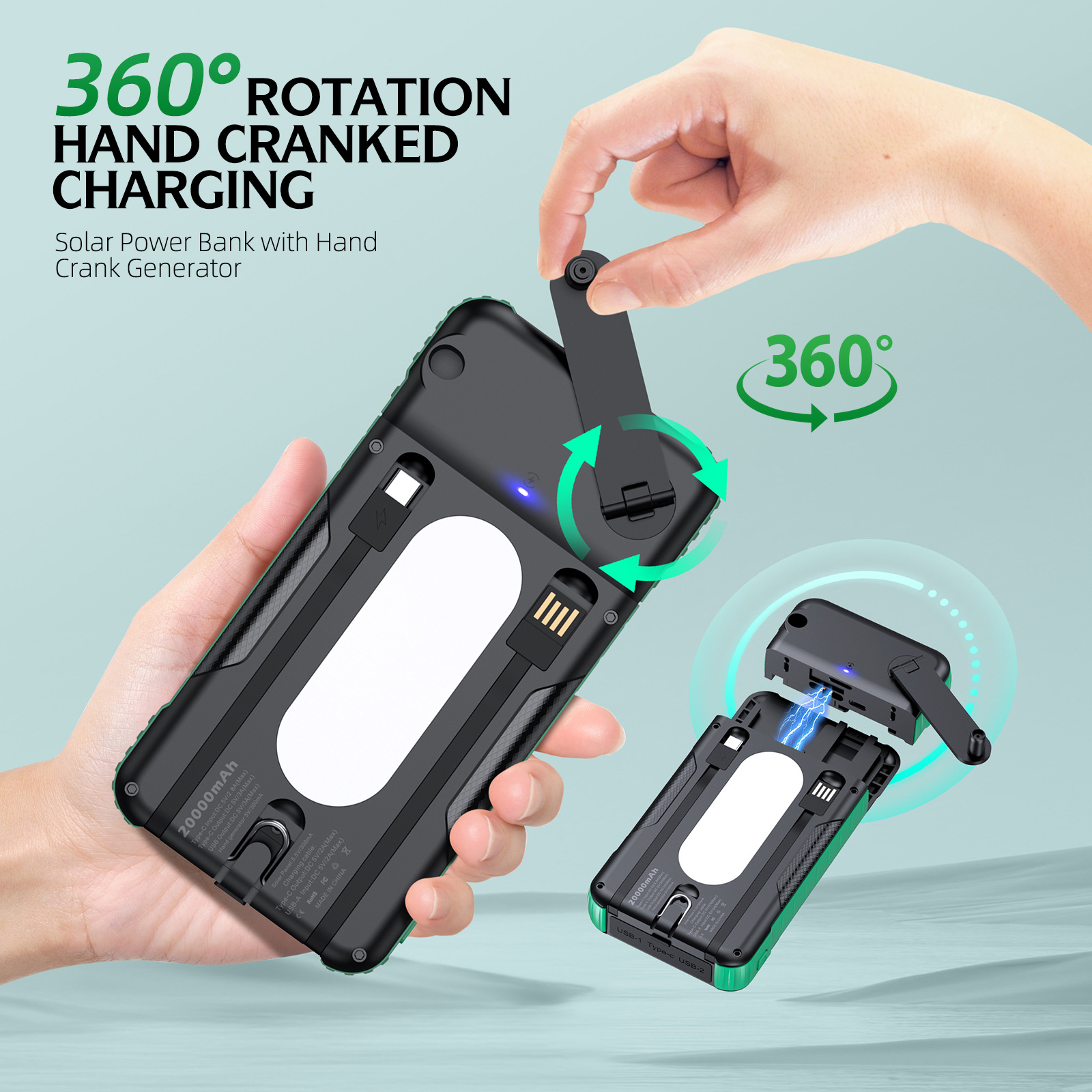 Hand Crank Solar Power Bank Ou - Outdoor Power Lead 리뷰 및 가격