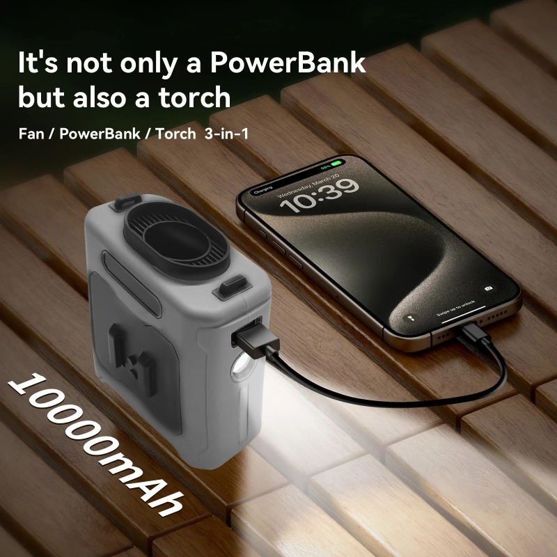 10000mAh Portable Waist Fan Po - Outdoor Power Repair 리뷰 및 가격