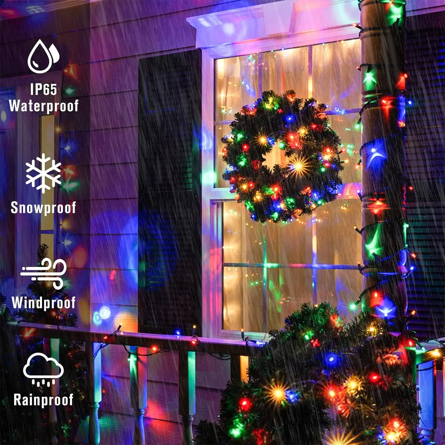 LED Solar Light String 8 Funct - Outdoor Power Outlet Solar 리뷰 및 가격