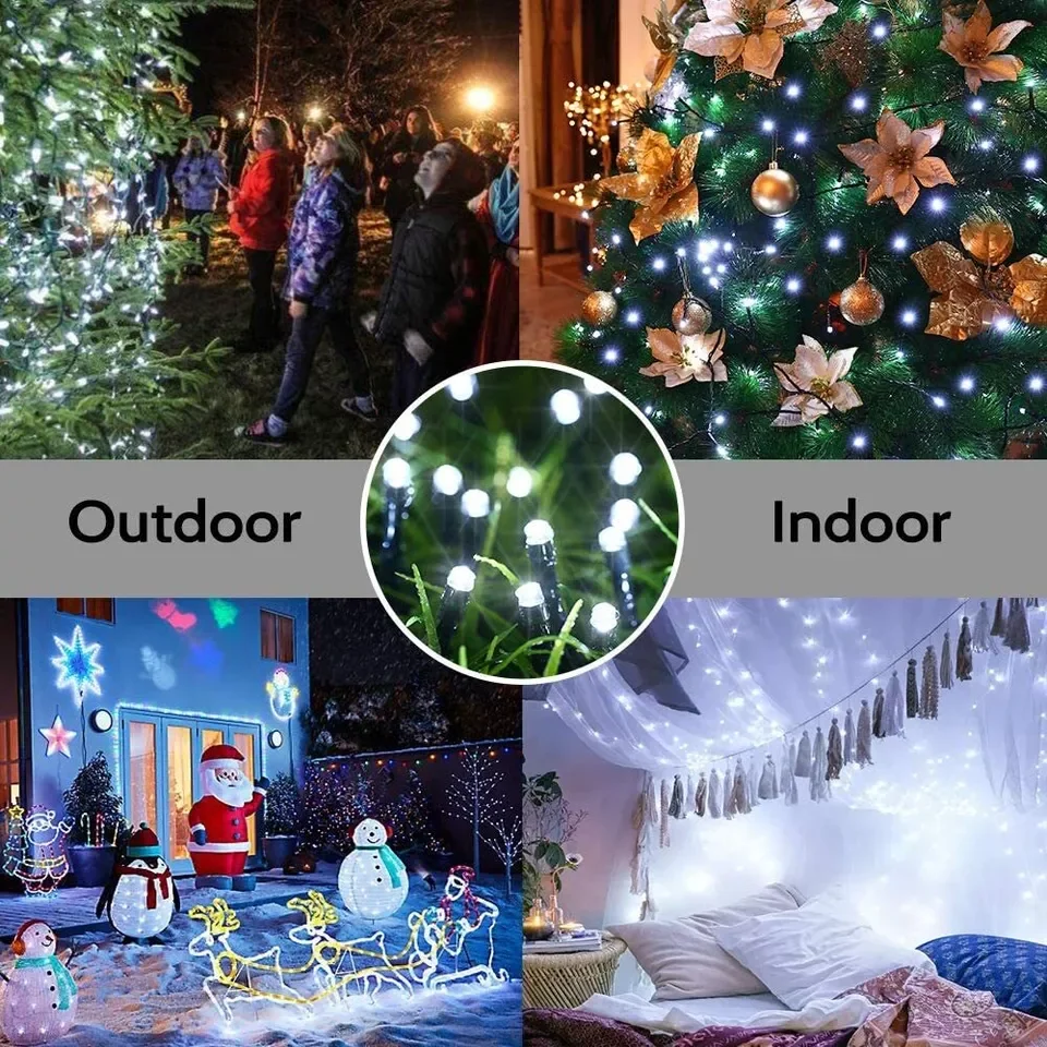 LED Solar Light String 8 Funct - Outdoor Power Outlet Solar 리뷰 및 가격