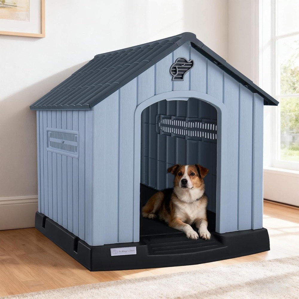 LEMBERI Large Plastic Dog Hous - Outdoor Power Vent 리뷰 및 가격