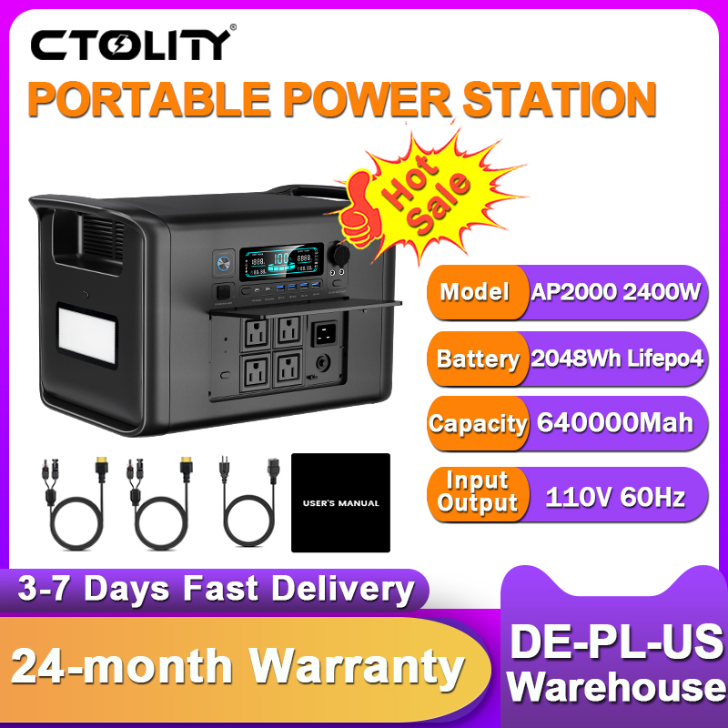 CTOLITY 2400W Camping Portable - Outdoor Power Outlet Solar 리뷰 및 가격