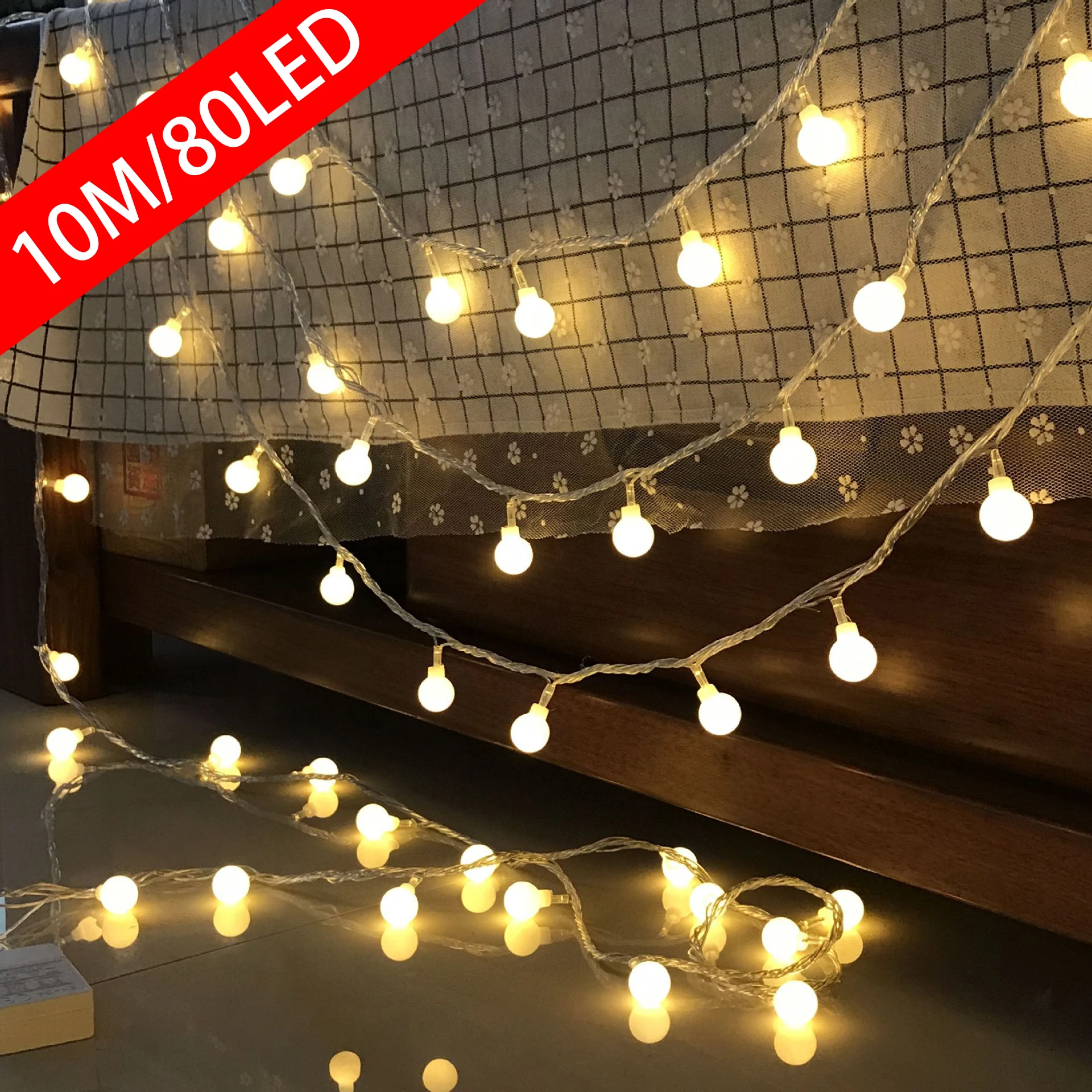 10M USB/Battery Power Ball LED - Outdoor Power For Christmas Lights 리뷰 및 가격