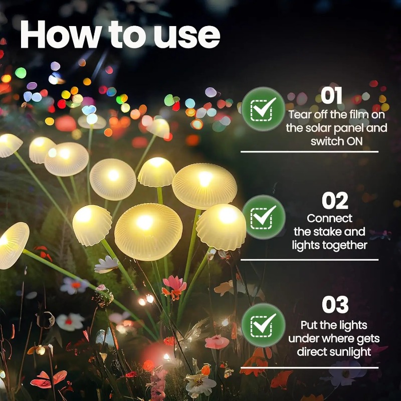 6LEDS Solar Mushroom Ambient L - Outdoor Power Outlet Solar 리뷰 및 가격