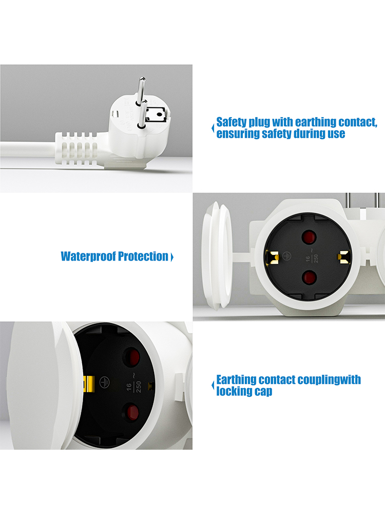 EU Extension Cable with 2 Schu - Outdoor Power Lead 리뷰 및 가격
