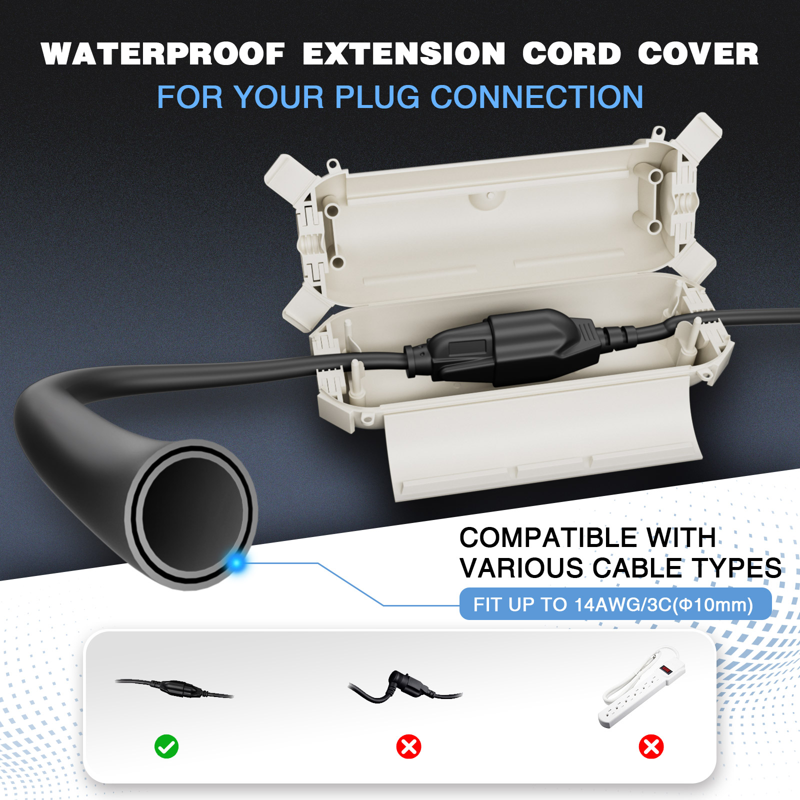2 Pack Waterproof Outdoor Conn - Outdoor Power Hub 리뷰 및 가격