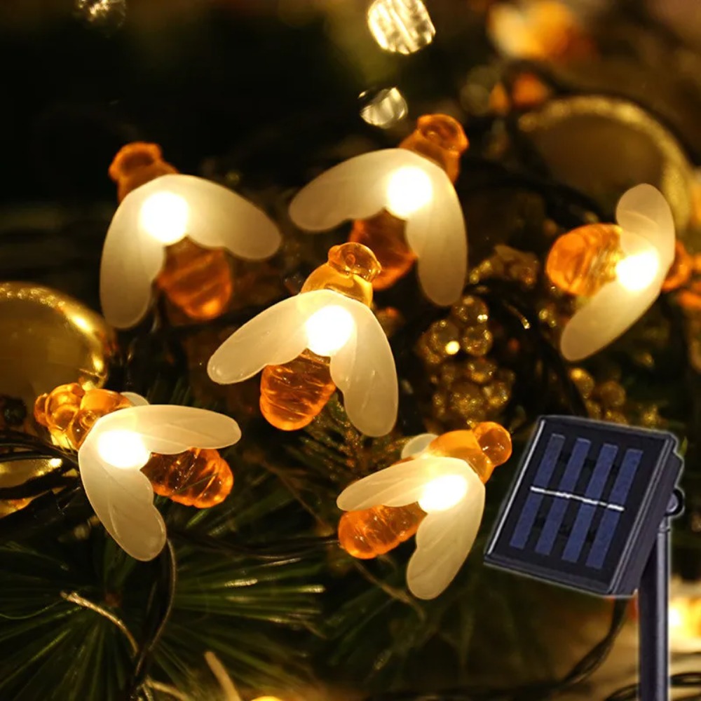 Solar Powered Bee Light String - Outdoor Power Outlet Solar 리뷰 및 가격