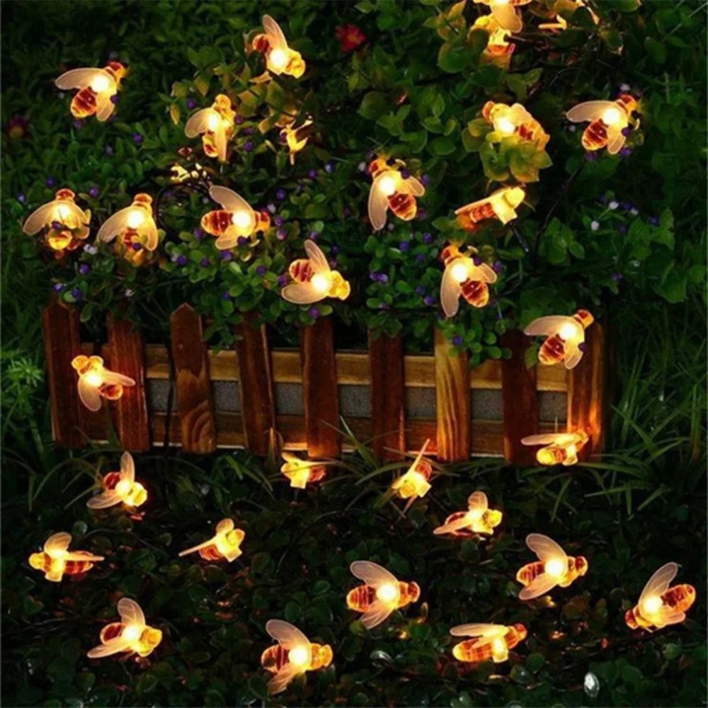 Solar Powered Bee Light String - Outdoor Power Outlet Solar 리뷰 및 가격