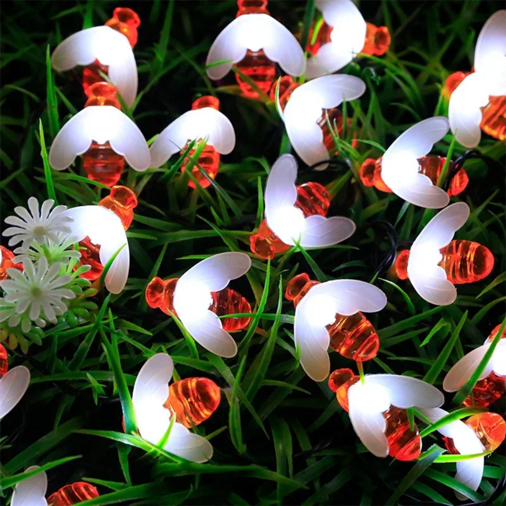 Solar Powered Bee Light String - Outdoor Power Outlet Solar 리뷰 및 가격