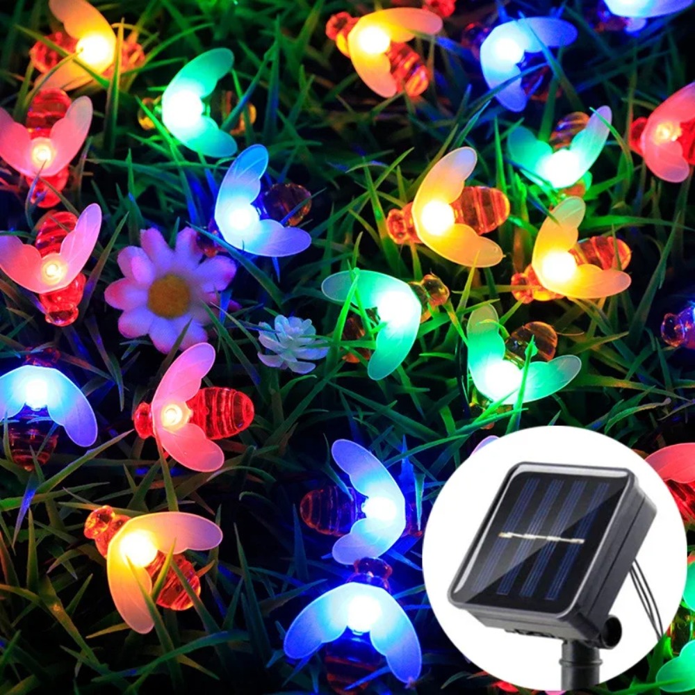 Solar Powered Bee Light String - Outdoor Power Outlet Solar 리뷰 및 가격