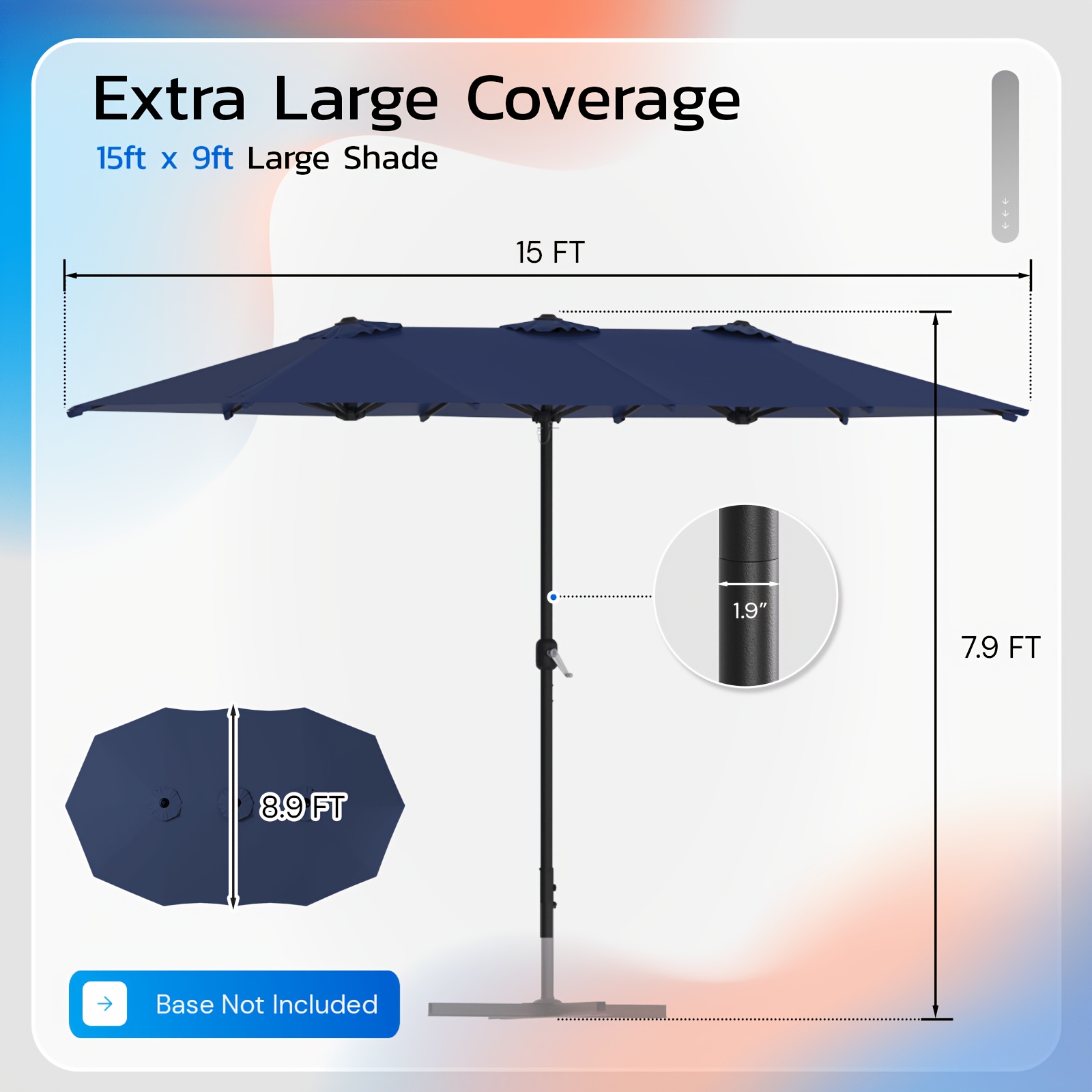 Large 15x9ft Double-Sided Outd - Outdoor Power Vent 리뷰 및 가격