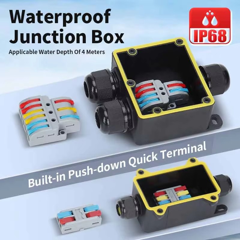 Junction Box Waterproof IP68 2 - Outdoor Power Lead 리뷰 및 가격