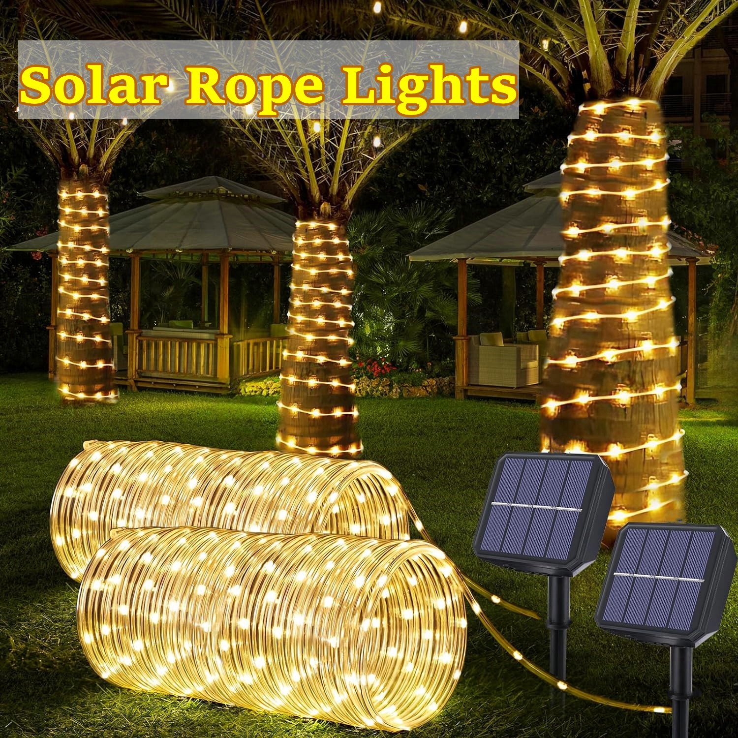 LED Solar Strip Rope Tube Fair - Outdoor Power For Christmas Lights 리뷰 및 가격
