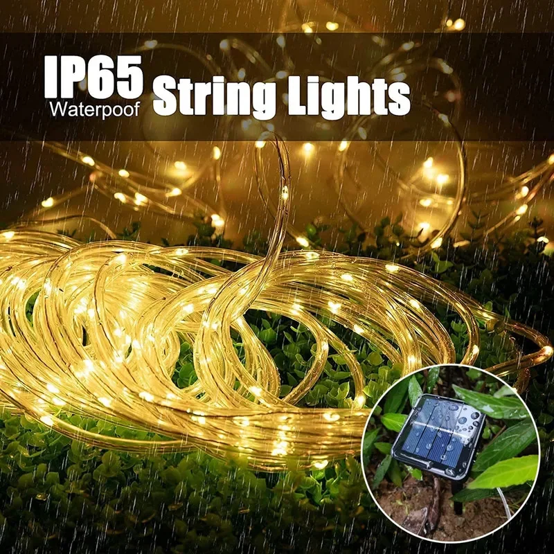 LED Solar Strip Rope Tube Fair - Outdoor Power For Christmas Lights 리뷰 및 가격