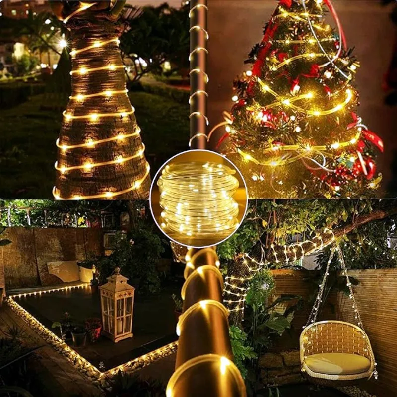 LED Solar Strip Rope Tube Fair - Outdoor Power For Christmas Lights 리뷰 및 가격