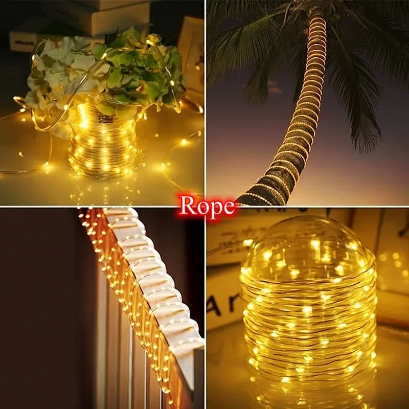 LED Solar Strip Rope Tube Fair - Outdoor Power For Christmas Lights 리뷰 및 가격