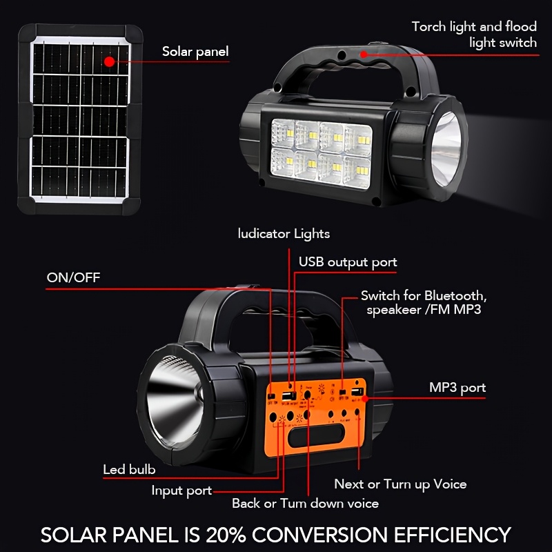 Solar Rechargeable Camping Lig - Power Outdoor 리뷰 및 가격