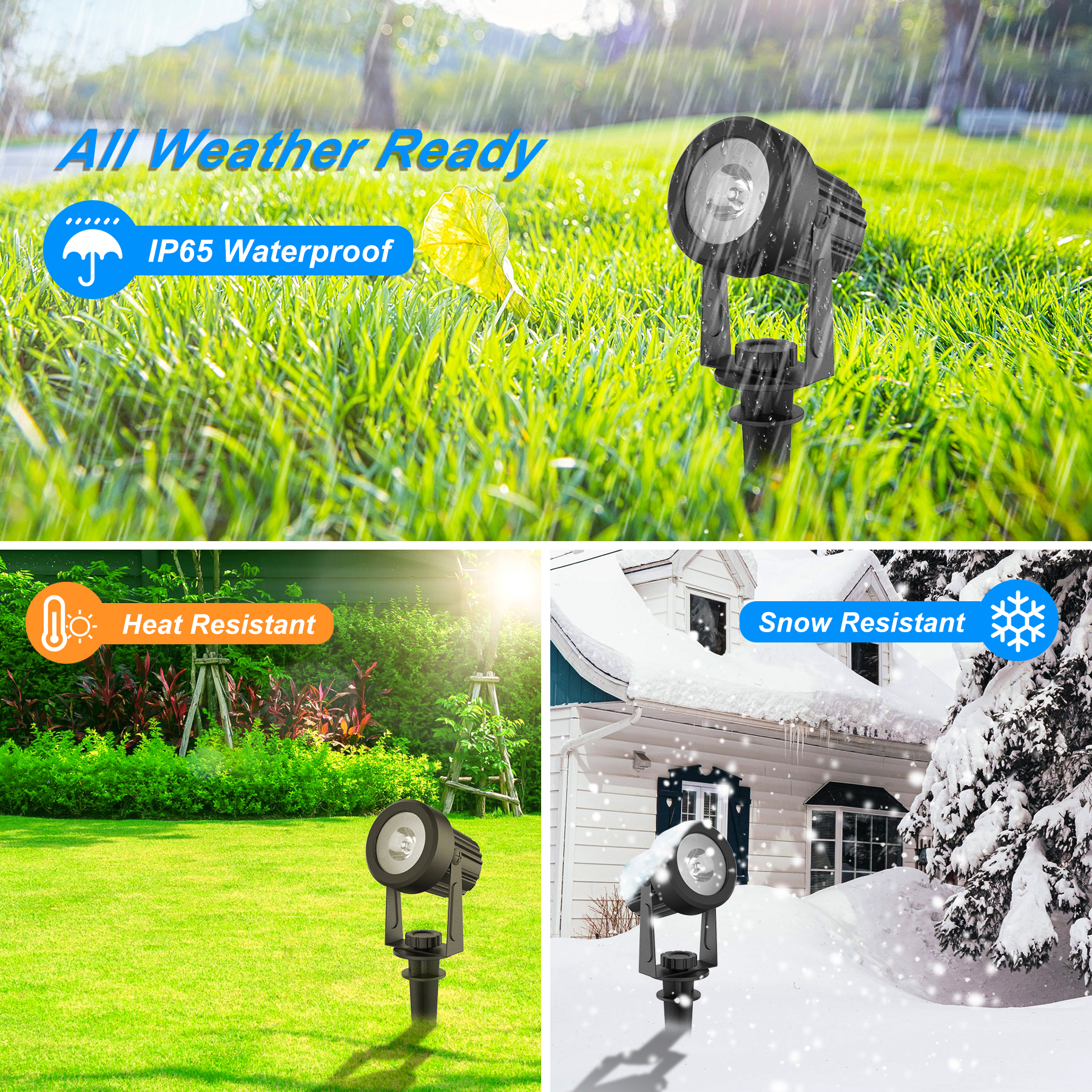 1/2/4/6 Lights RGB Solar Spotl - Outdoor Power For Christmas Lights 리뷰 및 가격