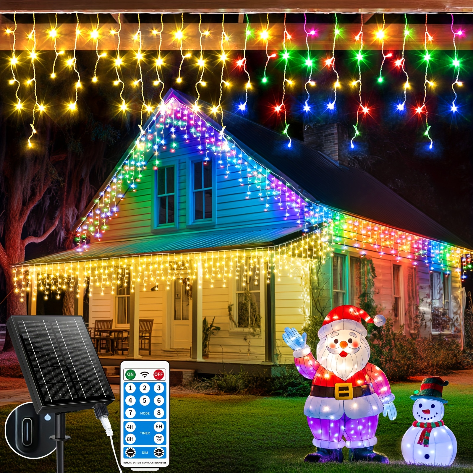 Solar-Powered Outdoor Icicle L - Outdoor Power Timer 리뷰 및 가격