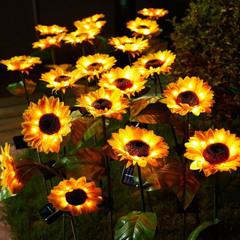 Outdoor Solar Powered Sunflowe - Outdoor Power For Wedding 리뷰 및 가격