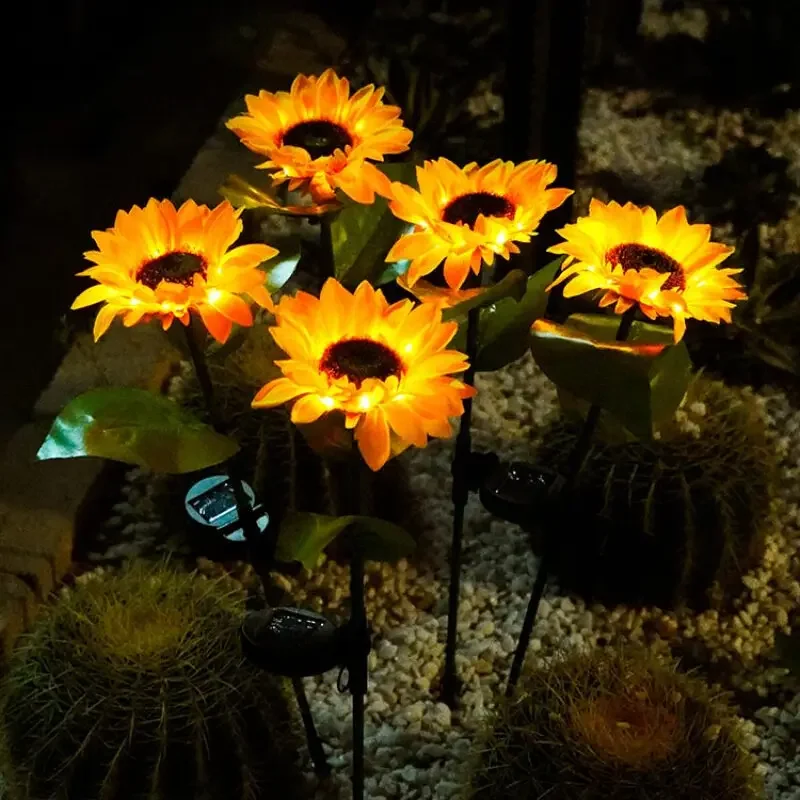 Outdoor Solar Powered Sunflowe - Outdoor Power For Wedding 리뷰 및 가격