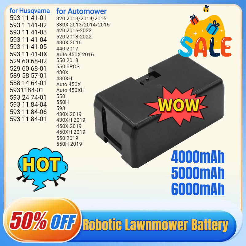 18V 4000mAh-6000mAh Robotic La - Lawn Mower Battery 리뷰 및 가격