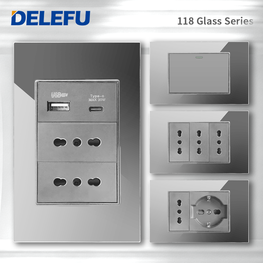 DELEFU Grey Tempered Glass Ita - Outdoor Power Hub 리뷰 및 가격