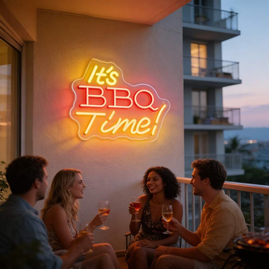 It's BBQ Time Neon Sign Family - Outdoor Power Grill 리뷰 및 가격