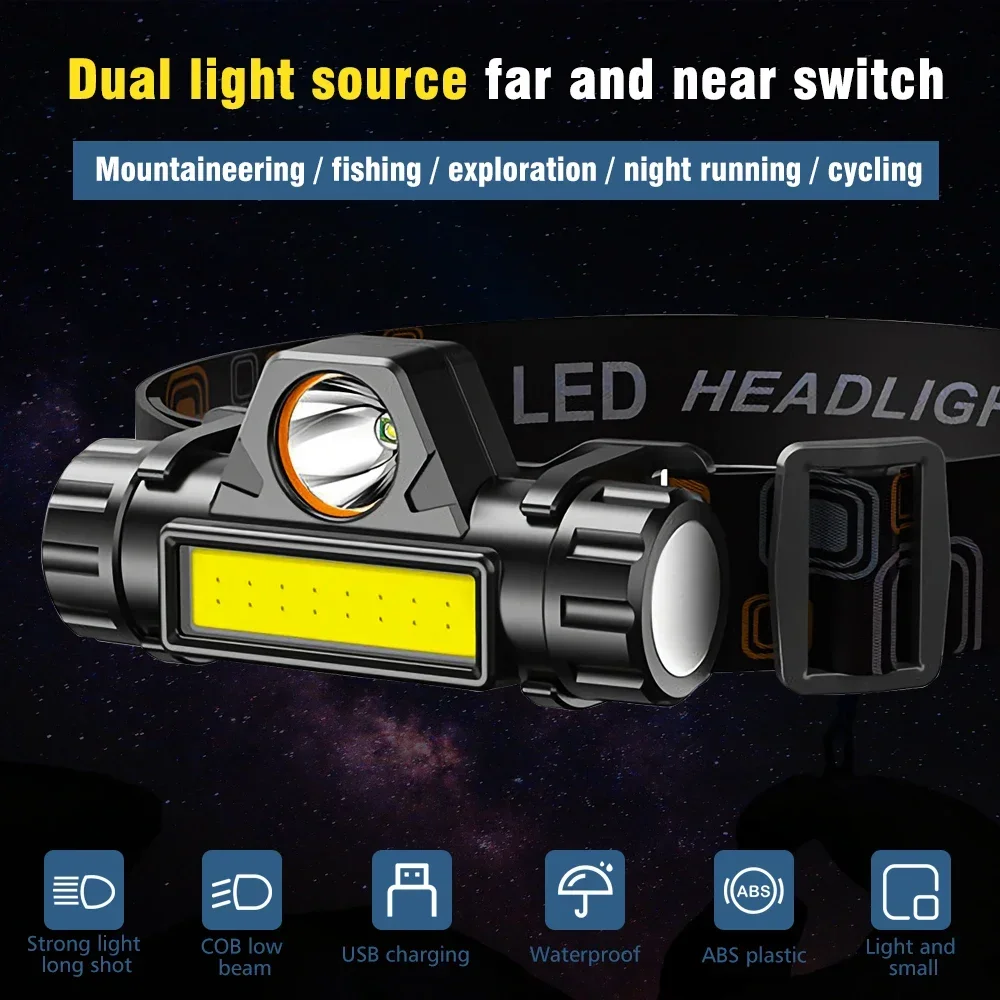 Rechargeable COB LED USB Headl - Outdoor Power Repair 리뷰 및 가격
