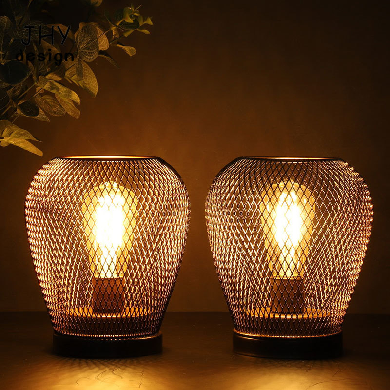Metal Cage Table Lamp LED Lant - Outdoor Power For Wedding 리뷰 및 가격