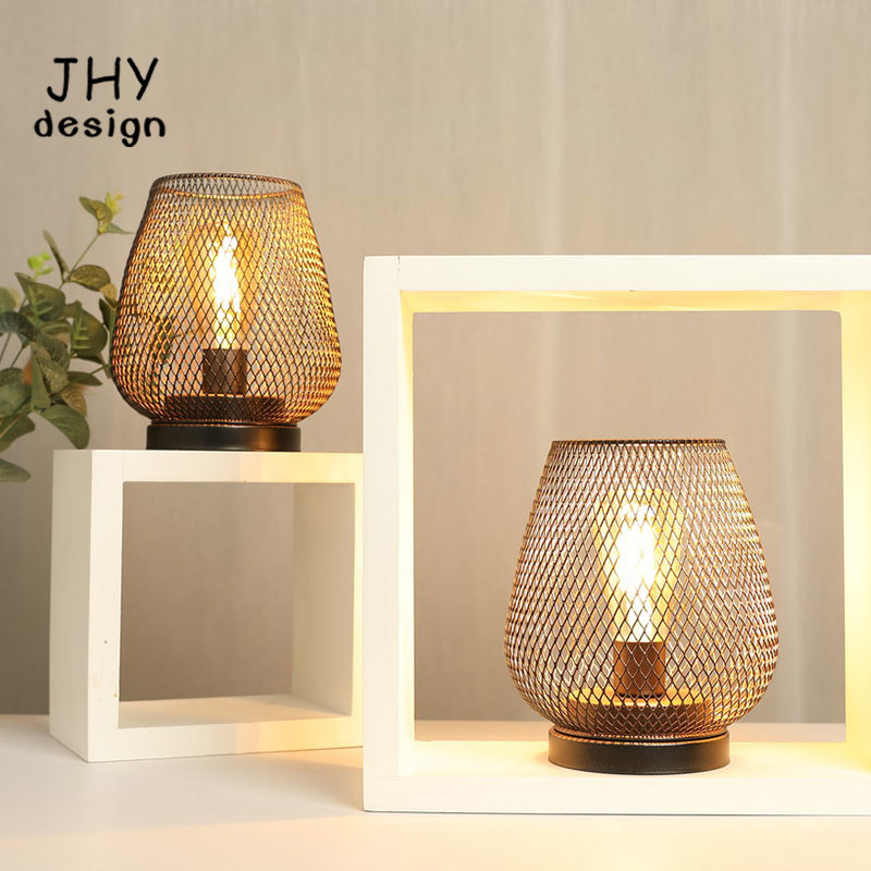 Metal Cage Table Lamp LED Lant - Outdoor Power For Wedding 리뷰 및 가격