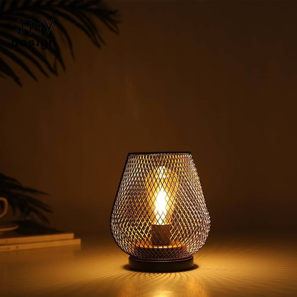 Metal Cage Table Lamp LED Lant - Outdoor Power For Wedding 리뷰 및 가격